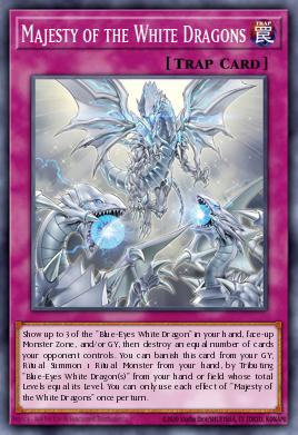 Majesty of the White Dragons Yu-Gi-Oh card