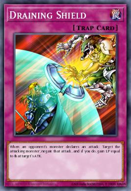 Draining Shield Yu-Gi-Oh card