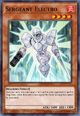 Sergeant Electro Yu-Gi-Oh card