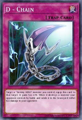 D - Chain Yu-Gi-Oh card
