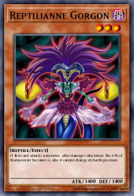 Reptilianne Gorgon Yu-Gi-Oh card