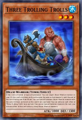 Three Trolling Trolls Yu-Gi-Oh card