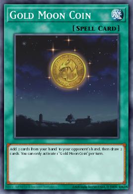 Gold Moon Coin Yu-Gi-Oh card