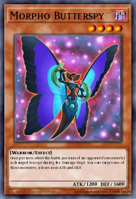 Morpho Butterspy Yu-Gi-Oh card