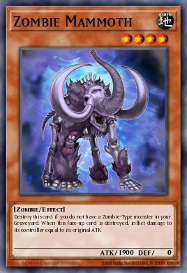 Zombie Mammoth Yu-Gi-Oh card