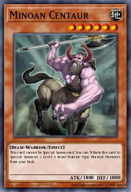 Minoan Centaur Yu-Gi-Oh card