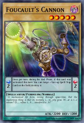 Foucault's Cannon Yu-Gi-Oh card