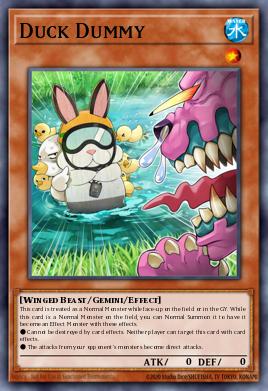 Duck Dummy Yu-Gi-Oh card
