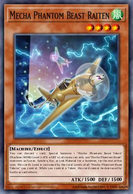 Mecha Phantom Beast Raiten Yu-Gi-Oh card
