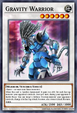 Gravity Warrior Yu-Gi-Oh card