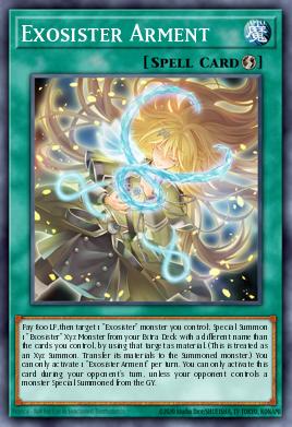 Exosister Arment Yu-Gi-Oh card