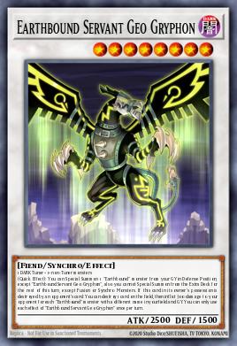 Earthbound Servant Geo Gryphon Yu-Gi-Oh card