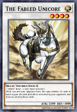 The Fabled Unicore Yu-Gi-Oh card
