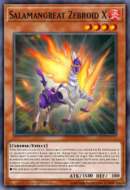 Salamangreat Zebroid X Yu-Gi-Oh card