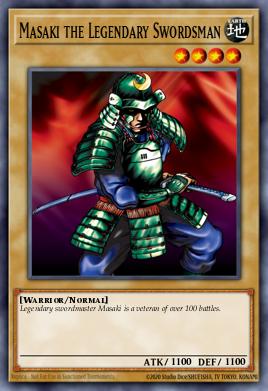 Masaki the Legendary Swordsman Yu-Gi-Oh card