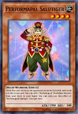 Performapal Salutiger Yu-Gi-Oh card