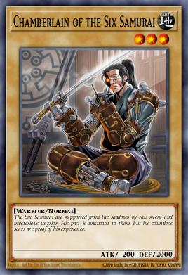 Chamberlain of the Six Samurai Yu-Gi-Oh card
