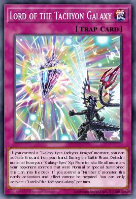 Lord of the Tachyon Galaxy Yu-Gi-Oh card