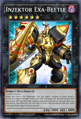 Inzektor Exa-Beetle Yu-Gi-Oh card