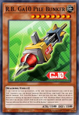 R.B. Ga10 Pile Bunker Yu-Gi-Oh card