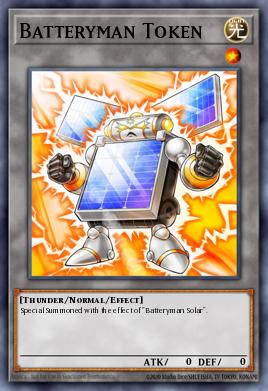 Batteryman Token Yu-Gi-Oh card