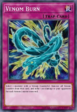 Venom Burn Yu-Gi-Oh card