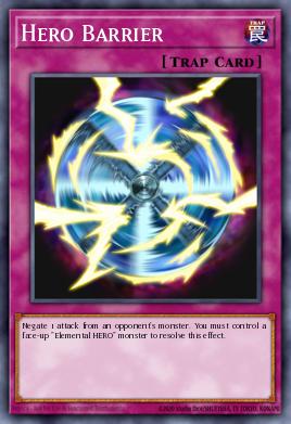 Hero Barrier Yu-Gi-Oh card