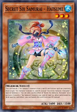 Secret Six Samurai - Hatsume Yu-Gi-Oh card