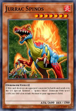 Jurrac Spinos Yu-Gi-Oh card