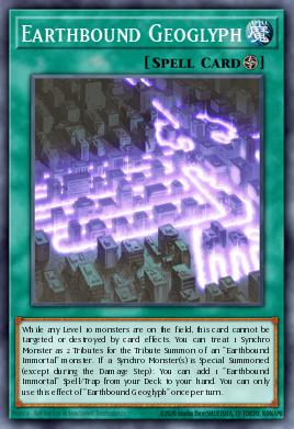 Earthbound Geoglyph Yu-Gi-Oh card