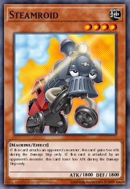 Steamroid Yu-Gi-Oh card