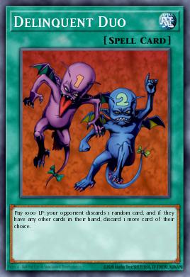 Delinquent Duo Yu-Gi-Oh card