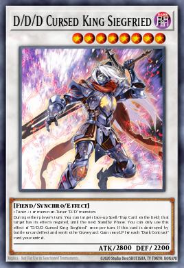 D/D/D Cursed King Siegfried Yu-Gi-Oh card