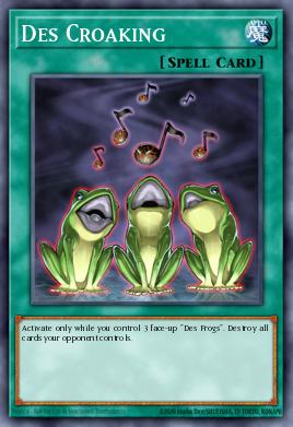 Des Croaking Yu-Gi-Oh card