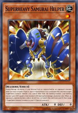 Superheavy Samurai Helper Yu-Gi-Oh card