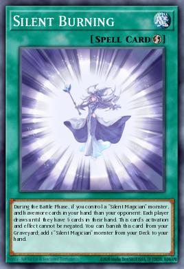 Silent Burning Yu-Gi-Oh card