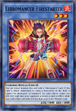 Libromancer Firestarter Yu-Gi-Oh card