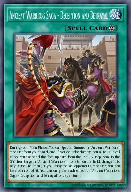 Ancient Warriors Saga - Deception and Betrayal Yu-Gi-Oh card