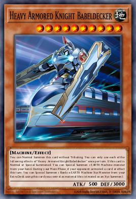 Heavy Armored Knight Babeldecker Yu-Gi-Oh card