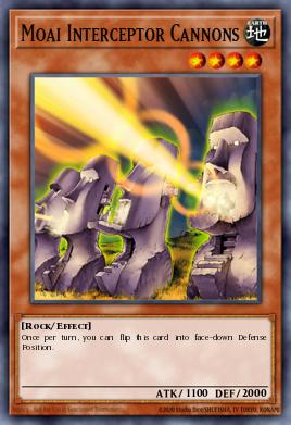 Moai Interceptor Cannons Yu-Gi-Oh card