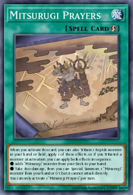 Mitsurugi Prayers Yu-Gi-Oh card