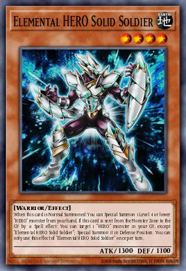 Elemental HERO Solid Soldier Yu-Gi-Oh card