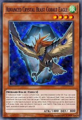 Advanced Crystal Beast Cobalt Eagle Yu-Gi-Oh card
