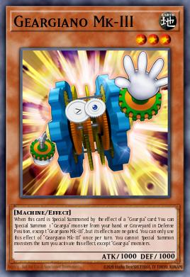 Geargiano Mk-III Yu-Gi-Oh card