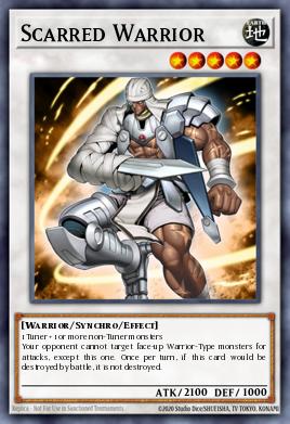 Scarred Warrior Yu-Gi-Oh card