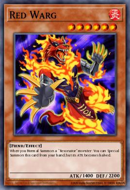 Red Warg Yu-Gi-Oh card