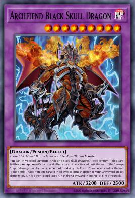 Archfiend Black Skull Dragon Yu-Gi-Oh card
