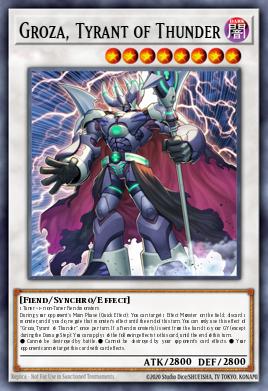Groza, Tyrant of Thunder Yu-Gi-Oh card