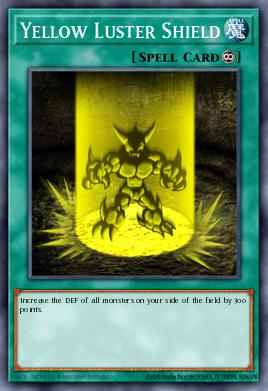 Yellow Luster Shield Yu-Gi-Oh card