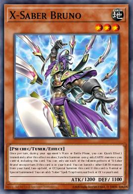 X-Saber Bruno Yu-Gi-Oh card